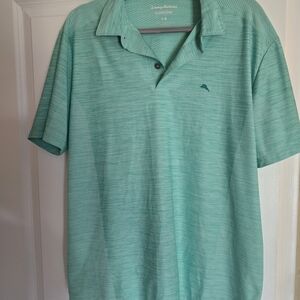 Tommy Bahama Men's Aqua Polo Shirt